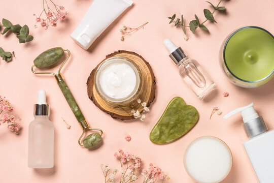 Image of skincare products and tools to help you find out what's on your skin
