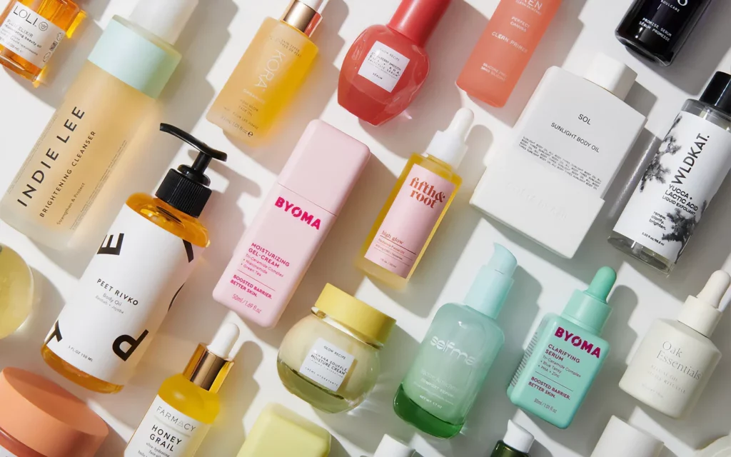 Image of skincare products and tools to help you find out what's on your skin