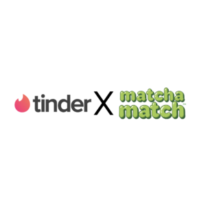 text saying "Tinder X Matcha matcha"