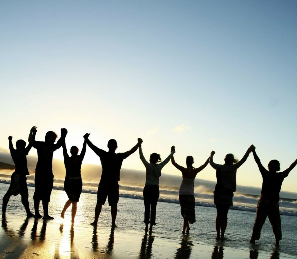 The Mind Journal - A group of friends holding hands showing bondness (Ilustrative image)